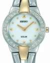 Seiko Women's SUP052 Two Tone Stainless Steel Analog with White Dial Watch