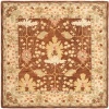 Area Rug 6x6 Square Traditional Brown Color - Safavieh Anatolia Rug from RugPal