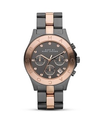 An easy way to make a designer statement, MARC BY MARC JACOBS' rose-gold plated watch is a label lover's perfect piece. Stack it up with bold bracelets to set it in style. An easy way to make a designer statement, MARC BY MARC JACOBS' rose-gold plated watch is a label lover's perfect piece. Stack it up with bold bracelets to set it in style.