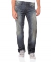 Your lived-in blues never looked so good. These straight-leg jeans from Buffalo David Bitton have the perfect fade.