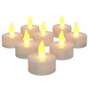 Inglow CG10026WH8 Flameless Tea Light Candle, White, 8-Pack