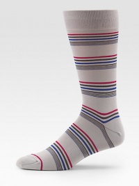 EXCLUSIVELY OURS. Multicolored stripes knitted from a generous cotton blend will be a classic and comfortable addition to your wardrobe collection.Mid-calf height80% cotton/20% nylonMachine washMade in Italy