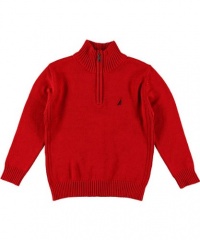 Nautica Sportswear Kids Boys 8-20 One-Fourth Zip Solid Sweater Nautica Sportswear Kids Boys 8-20 One-Fourth Zip Solid Sweater