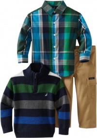Nautica Sportswear Kids Boys 2-7 Toddler 3 Piece Sweater Set, Sport Navy, 4T Nautica Sportswear Kids Boys 2-7 Toddler 3 Piece Sweater Set, Sport Navy, 4T