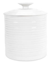 For everyday prep help, a simple canister can't be beat. This lovely and versatile canister from celebrated chef and food writer Sophie Conran is perfect for storing kitchen essentials like grains, flour, spices or even cookies. For everyday prep help, a simple canister can't be beat. This lovely and versatile canister from celebrated chef and food writer Sophie Conran is perfect for storing kitchen essentials like grains, flour, spices or even cookies.