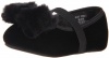 Stuart Weitzman Layette Baby Furry Ballet Flat (Infant/Toddler),Black,2 M US Infant