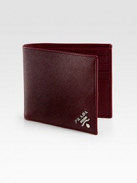 Crafted in textured saffiano leather, this slim design features two billfold compartments and eight card slots.Two billfold compartmentsEight card slotsLeather5W x 4HMade in Italy Crafted in textured saffiano leather, this slim design features two billfold compartments and eight card slots.Two billfold compartmentsEight card slotsLeather5W x 4HMade in Italy