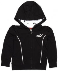 Puma - Kids Girls 2-6X Star Lined Hoodie, Black, 5 Puma - Kids Girls 2-6X Star Lined Hoodie, Black, 5
