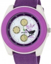 Sprout Unisex ST2006PRIVPR Eco-Friendly Corn Resin and Purple Organic Cotton Strap Watch