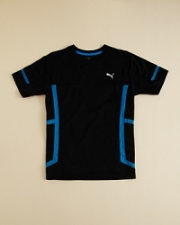 Inspire your burgeoning athlete with PUMA's ultramodern tee, rendered in soft, breathable fabric for comfort on and off the field. Inspire your burgeoning athlete with PUMA's ultramodern tee, rendered in soft, breathable fabric for comfort on and off the field.