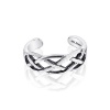 Sterling Silver Toe Ring Celtic Wave, One Size Fits All