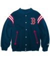 Root for the home team. He can don the vintage look for his favorite team in one of these classic MLB jackets.