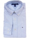 Tommy Hilfiger Men Striped Long Sleeve Logo Oxford Shirt