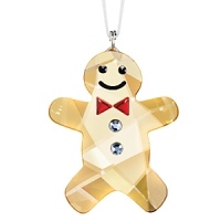 This cute-as-can-be Gingerbread Man ornament by Swarovski sparkles with festive charm. This cute-as-can-be Gingerbread Man ornament by Swarovski sparkles with festive charm.