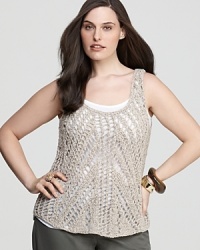 Dressed up with denim and chic accessories or effortlessly paired with your favorite pants, this Eileen Fisher Plus tank lends feminine ease to everyday looks. Dressed up with denim and chic accessories or effortlessly paired with your favorite pants, this Eileen Fisher Plus tank lends feminine ease to everyday looks.