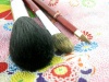 Ai (Love) * Japanese Natural Hair makeup brush 4 pcs set in KIMONO roll pouch