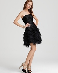 Faviana Couture Dress - Feather Skirt