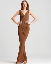 Donna Karan New York Dress - Floor Length Twist Draped Donna Karan New York Dress - Floor Length Twist Draped