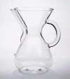 Chemex Six Cup Glass Coffee Maker with Glass Handle - 6 Cup Coffee Maker