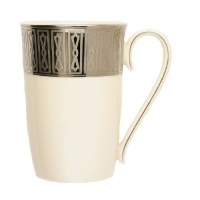 Lenox Tuxedo Platinum Ivory China Accent Mug Lenox Tuxedo Platinum Ivory China Accent Mug