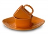 Fiesta 3-Piece Square Place Setting, Tangerine