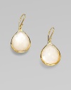 From the Rock Candy® Collection. A beautifully faceted teardrop-shaped mother-of-pearl set in resplendent 18k gold. Mother-of-pearl18k goldDrop, about 1¼ Hook backImported 