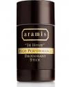 An intensive DEODORANT stick that provides continuous long-term odor and wetness protection. Scented with the classic Aramis scent. 2.6 oz. 