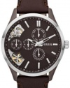 Fossil Dress Leather Watch Brown