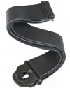 Planet Waves Planet Lock Leather Guitar Strap, Black