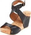 Lucky Women's Moran Wedge Sandal,Black,8 M US