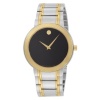 Movado Men's 606193 Stiri Two-Tone Black Dial Watch