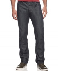 Rock some serious denim style with these dark wash jeans from Armani Jeans. Rock some serious denim style with these dark wash jeans from Armani Jeans.