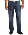 7 For All Mankind Men's Austyn Relaxed Straight Leg Jean in Indigo Blue