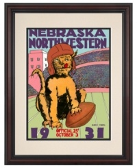 The Huskers put up a fight but couldn't compete with the fierce Wildcats at their 1931 college football duel. The final score? Nebraska: 7; Northwestern: 19. Celebrate that winning spirit every day with wall art featuring the cover from that day's program. The Huskers put up a fight but couldn't compete with the fierce Wildcats at their 1931 college football duel. The final score? Nebraska: 7; Northwestern: 19. Celebrate that winning spirit every day with wall art featuring the cover from that day's program.