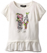Baby Phat Girls 2-6X Tunic With Ruffles And Sequins, Cream, 6X Baby Phat Girls 2-6X Tunic With Ruffles And Sequins, Cream, 6X