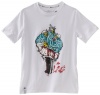 LRG - Kids Boys 8-20 No Brains Just Balls Tee, White, Medium