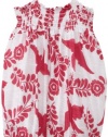 Little Ella Baby-girls Infant Pajaro Print Romper, Flirt, 6-12 Months