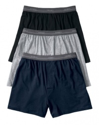 Hanes Boys' Exposed Elastic Knit Boxer