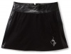 Baby Phat - Kids Girls 7-16 Pu Trimmed Skirt, Black, 7