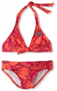 Roxy Kids Girls 7-16 Sea Doll Knotted 70s Halter Set, Pop Orange, 12 Roxy Kids Girls 7-16 Sea Doll Knotted 70s Halter Set, Pop Orange, 12