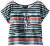 Baby Phat - Kids Girls 7-16 Stripe Tee, Peacock, Small