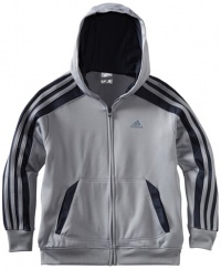 adidas Boys 8-20 Youth Full Force Hoodie, Tech Grey/Dark Navy, Medium adidas Boys 8-20 Youth Full Force Hoodie, Tech Grey/Dark Navy, Medium