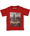 Sean John City Grid T-Shirt (Sizes 8 - 18) - red, 8