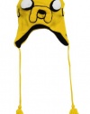 Adventure Time Jake Face Cartoon Pilot Laplander Hat, Gold, One Size