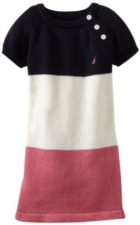 Nautica Sportswear Kids Girls 2-6X Bold Stripe Sweater Dress, New Sport Navy, 5 Nautica Sportswear Kids Girls 2-6X Bold Stripe Sweater Dress, New Sport Navy, 5
