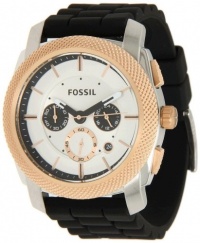 Fossil Men's FS4716 Machine Black Silicone Watch