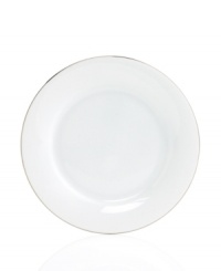Simply elegant from Charter Club dinnerware. Dishes, like this Platinum Fine Line Round salad plate, are for everyday meals but have a banded edge that shines on formal tables. A flawless choice for every occasion. Simply elegant from Charter Club dinnerware. Dishes, like this Platinum Fine Line Round salad plate, are for everyday meals but have a banded edge that shines on formal tables. A flawless choice for every occasion.