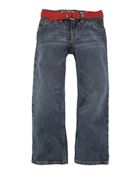Classic-fit jean designed with a straight, comfortable leg and finished with iconic five-pocket styling for an authentic look. Classic-fit jean designed with a straight, comfortable leg and finished with iconic five-pocket styling for an authentic look.