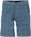 Volcom Boys 8-20 Frickin Plaid Short, Blue Steel, 22