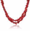 Gemstone Double Strand Necklace with Sterling Silver Clasp, 18